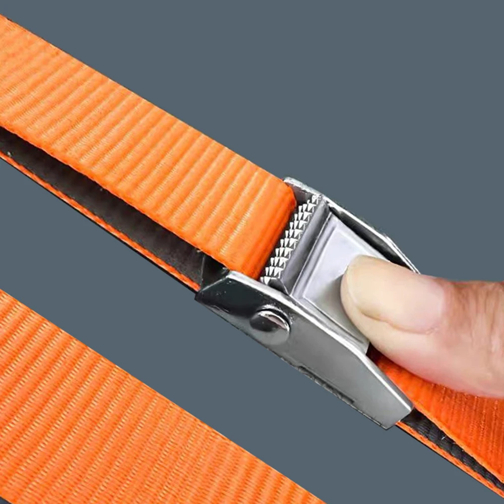 1 Pcs 5m Car Tension Rope Tie Down Strap Strong Ratchet Belt Car Luggage Bag Cargo Lashing Strap for Truck Motorcycle Bike Boat