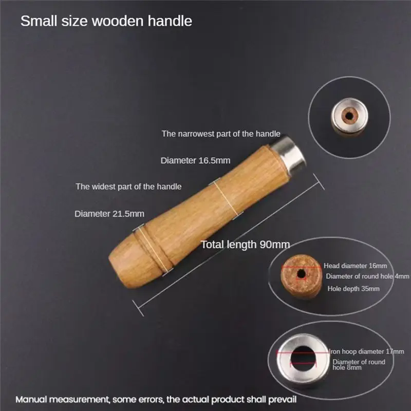 AC23-Wooden File Handle Set Kit Screwdriver Hand Drill File Handle Set Kit Cutting Tool Craft