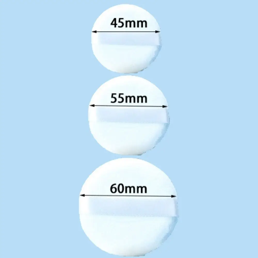 박스 파우더 퍼프 짧은 벨벳 메이크업 도구, 부드러운 화장품 퍼프 라운드 모양, 파운데이션 스폰지, 여성 뷰티, 2 개, 4 개, 7 개