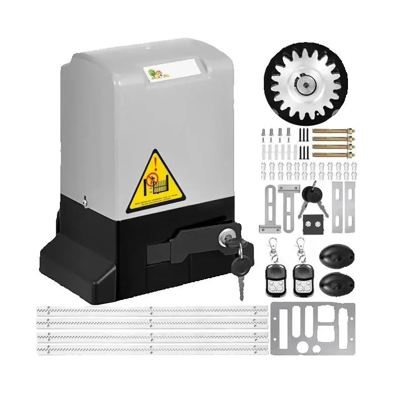 VEVOR  4M Cancello Scorrevole, Apricancello per Garage Elettrico, Porte Scorrevoli per Operatore, Facile da installare per Telecomando Porte da Garage (600KG)