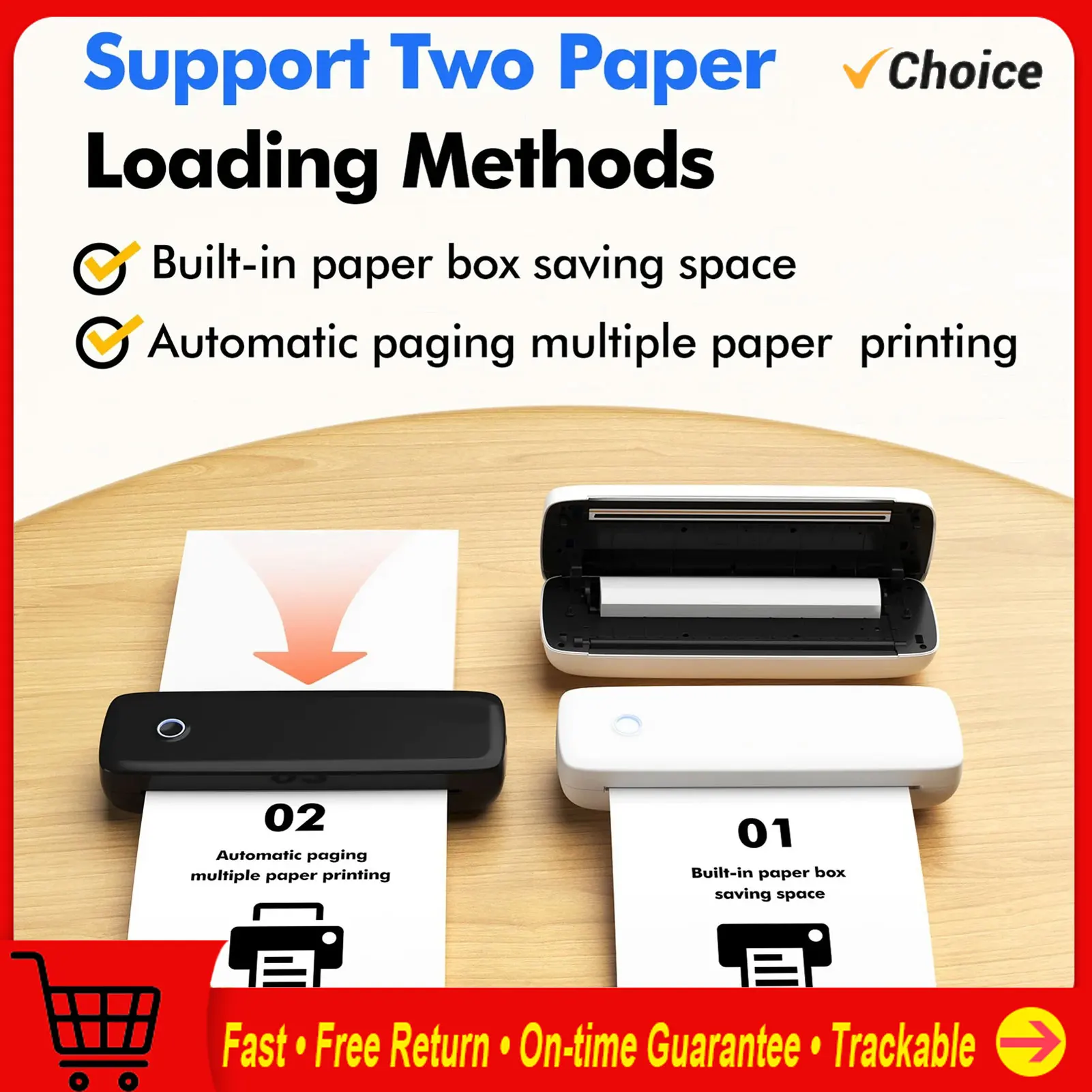 

Thermal Printer BT USB Connection 203dpi Multifunction Photo Printer for Files Pictures Posters phone printer compact printer