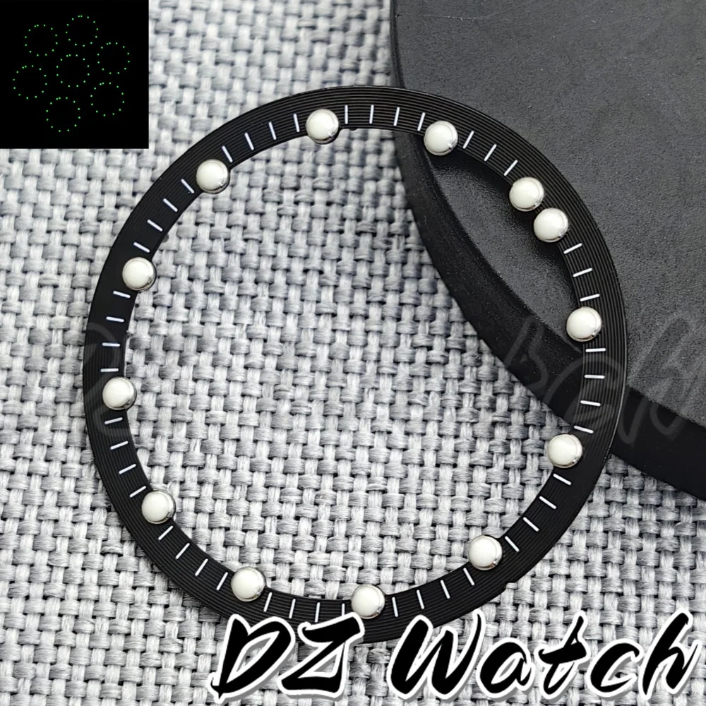 DZ 29mm*24.5mm Watch Dial Circle Plate for NH70 NH72 Skeleton Movement Hollow Dial RIng C3 Luminous Watch Accessories