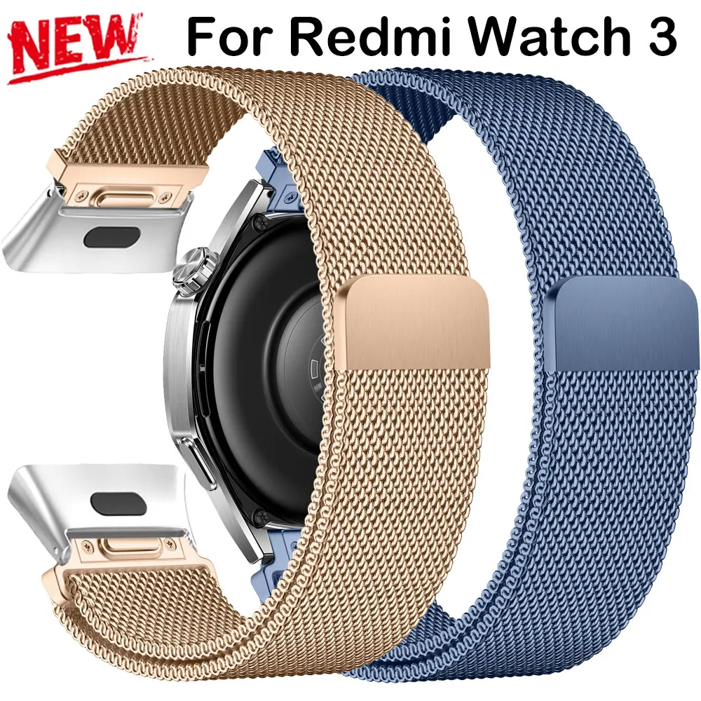 

Магнитный ремешок для Redmi Watch 3, миланский браслет-петля для Redmi Watch 3, браслет, сменные аксессуары Correa