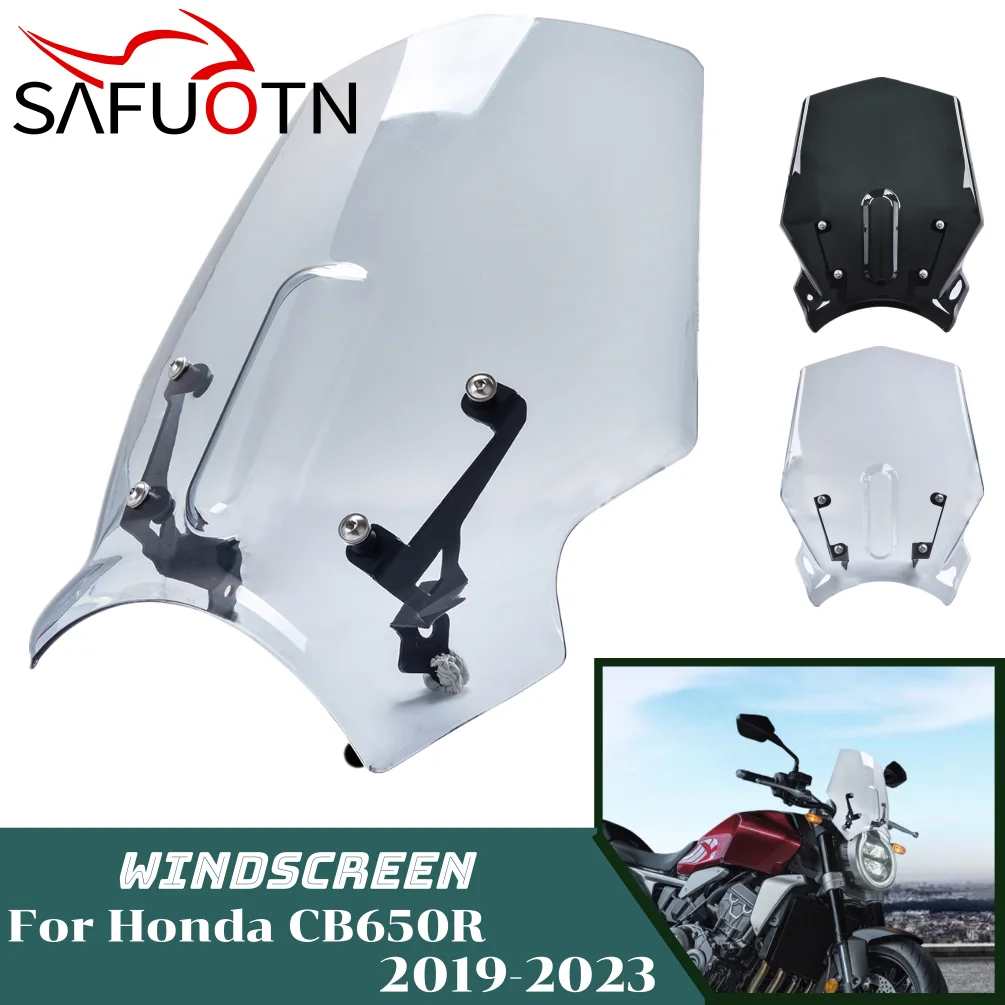 

2018-2020 CB1000R Sport Touring Windshield Windscreen For Honda CB 650R 2019-2023 CB650R Motorcycle Wind Deflector Shield Screen