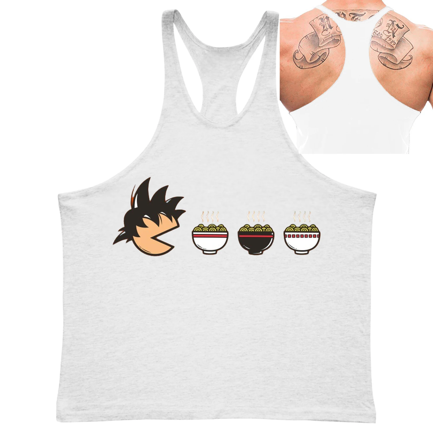 Neues Goku Herren-Tanktop, 100 % Baumwolle, Weste, japanischer Anime, Dragon Ball, schnell trocknend, ärmellos, Unterhemden, Fitness, Muskelaufbau-Top
