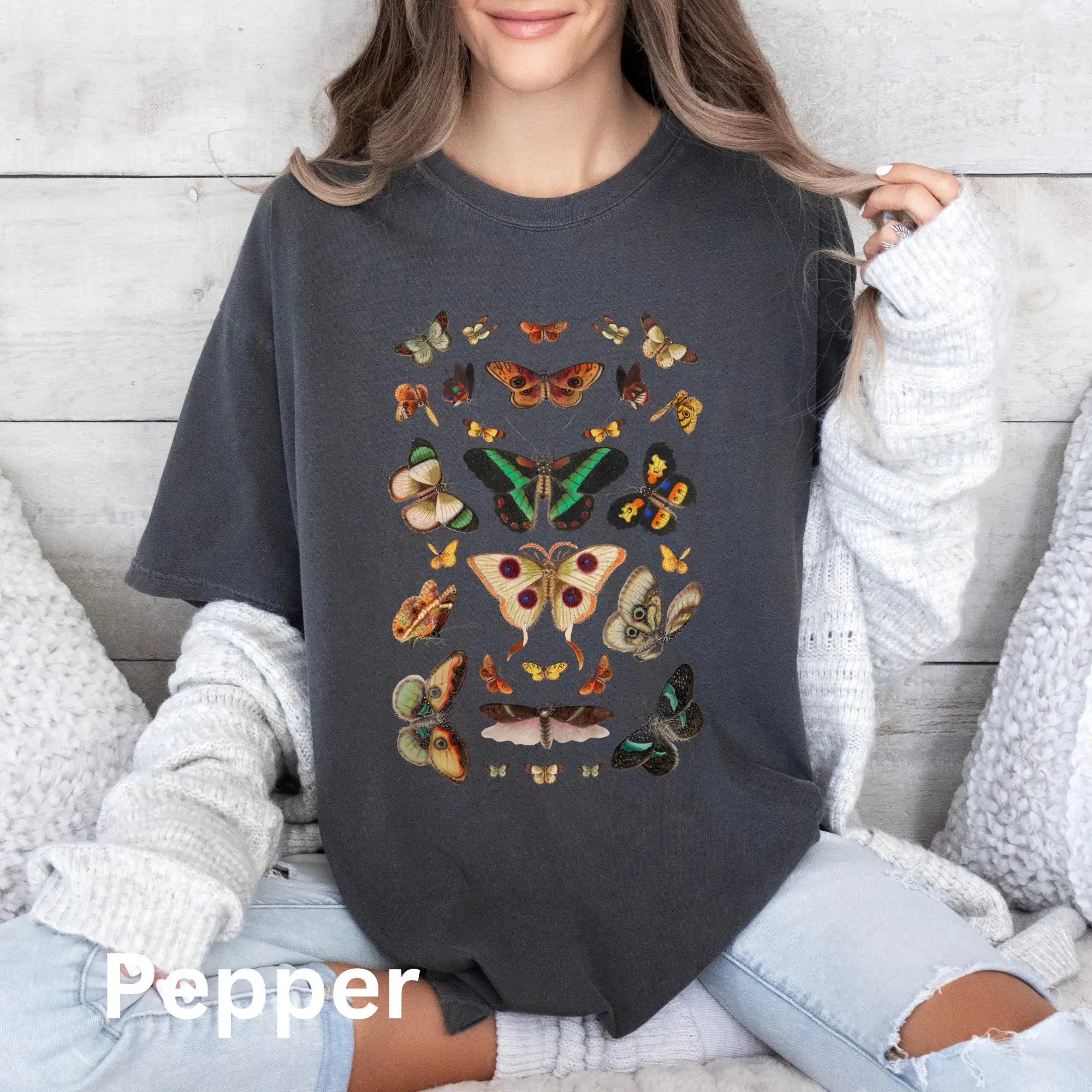 Beautiful Moth Display T Shirt Colorful Moths