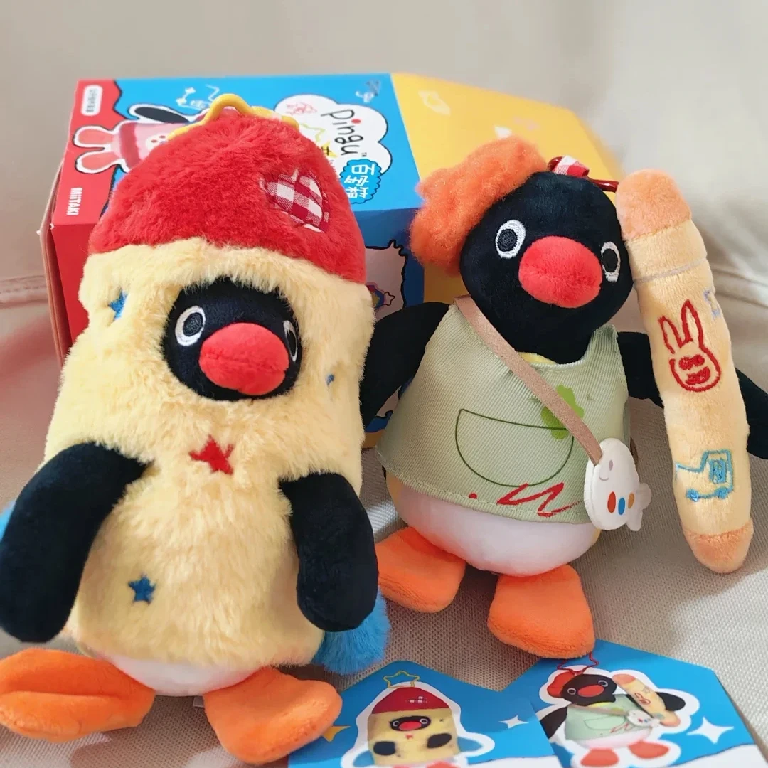 Pingu Penguin Fluffy Doll Mystery Blind Box MiiTAKI Treasure Chest Series Bag Keychain Tabletop Display Figurine Anime Collectib view 6