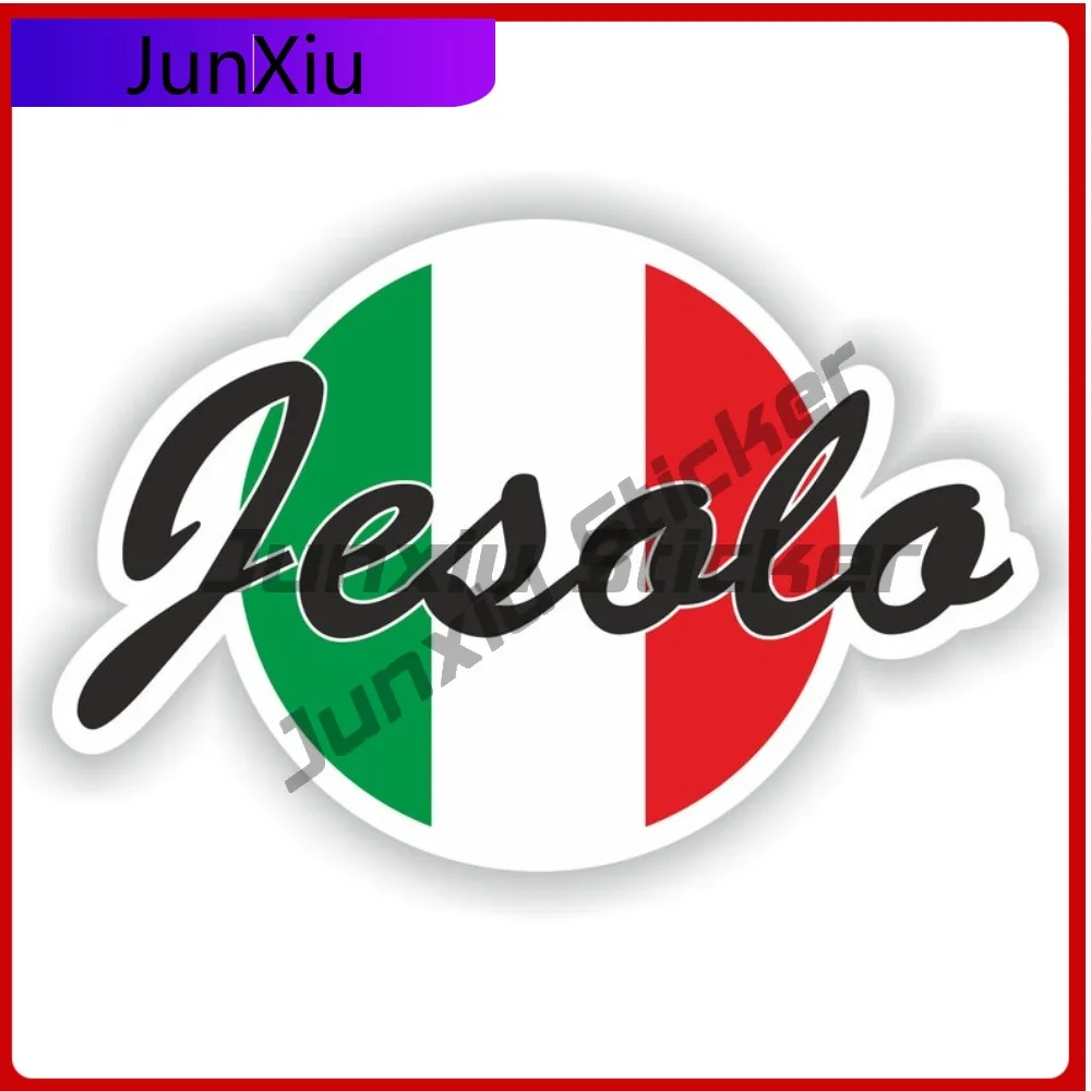 

Jesolo Italy City With National Flag Graphic Vinyl Decal Custom Waterproof Decals Cover Stickers Car Decoration Guitar Accessori