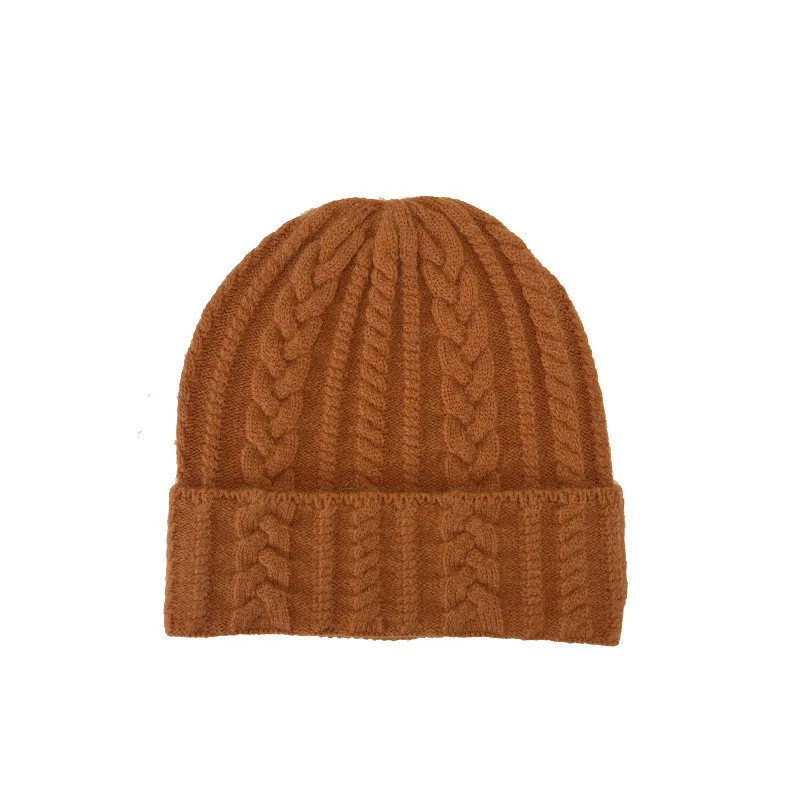 Men and Women Warm Knitted Wool Cap Street Fashion Hip-hop Cap Leisure Hundred Take Small Stool Cap Loose Set Head Cap Beanies