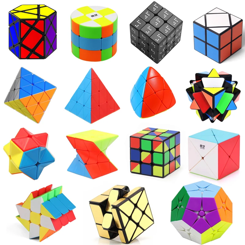 Variedad de Cubo de velocidad 2x2 3x3 4x4, rompecabezas, juguetes para resolución de problemas, rompecabezas educativos para niños y adultos, Cubo Mágico wsбик рубика
