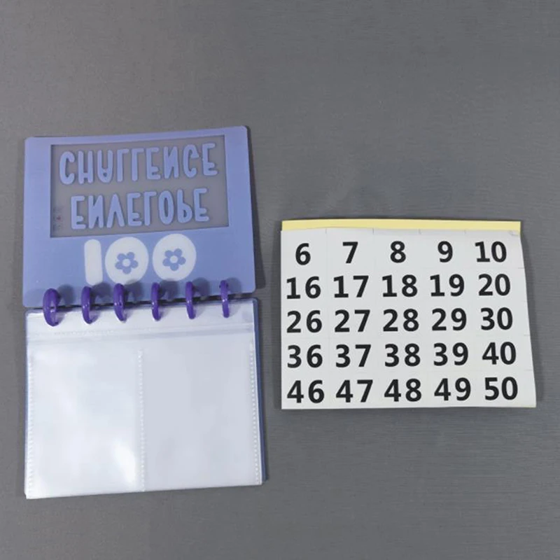 مجموعة أوراق ربط فضفاضة ، رابط ميزانية ، تحدي مغلف ، هدية للتوفير