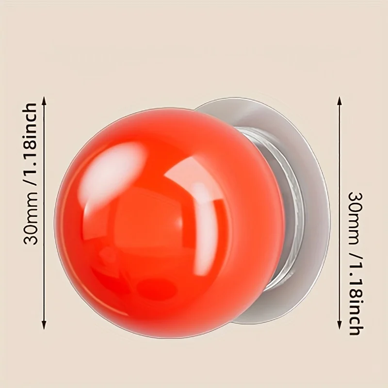 كرات مقبض الباب المقاومة للحفر مكونة من قطعتين - رافع السحب والمرحاض المضاد للانزلاق، تركيب بدون مثقاب ذاتي اللصق، الخزائن، الخزائن #4