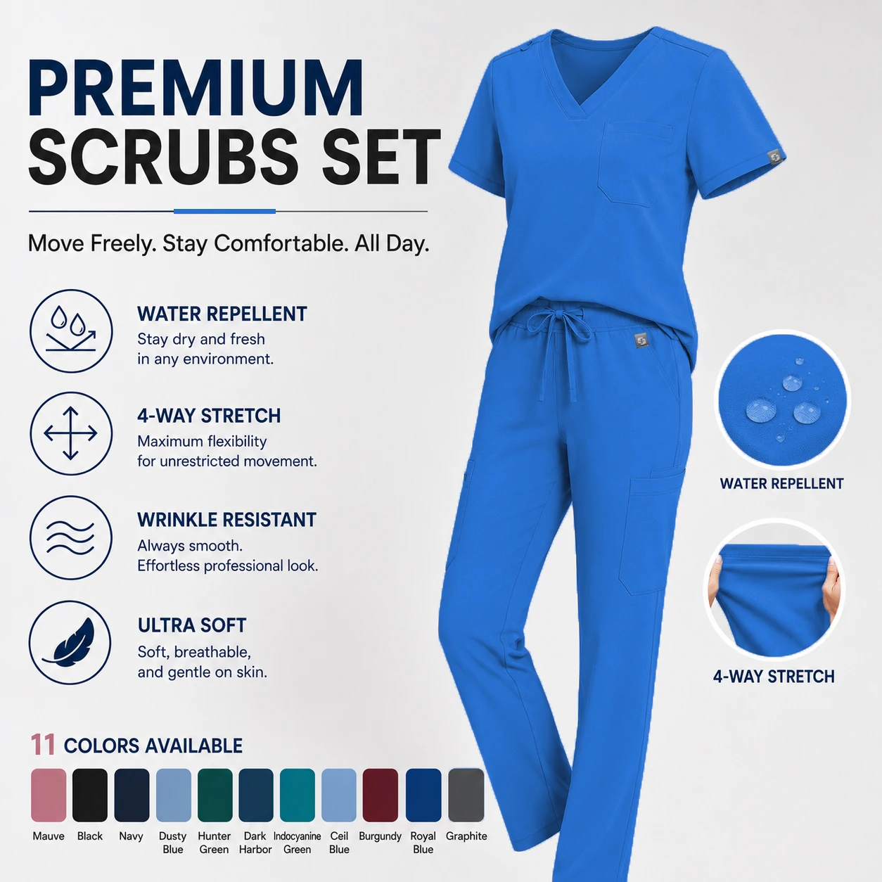 Thumbnail 2 - #91 Best Medical Scrub Uniform Sets to Buy In 2026