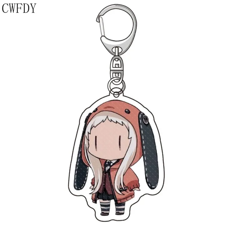 Porte-clés en métal plaqué argent pour enfants, figurines de dessin animé, pendentif acrylique, clé Anime KakeNAFTA, Llaveros, vente en gros, 19 pièces par lot