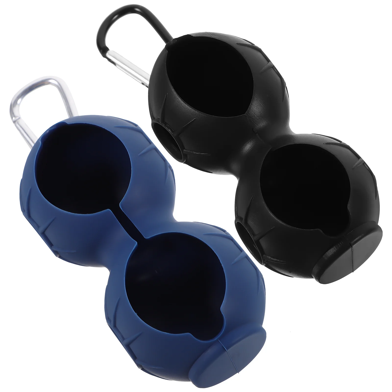 2 قطعة حامي كرة الجولف سيليكون سبائك الألومنيوم واسعة الرأس المحملة النار المحمولة حامل الكرة المرنة للاستخدام في الهواء الطلق