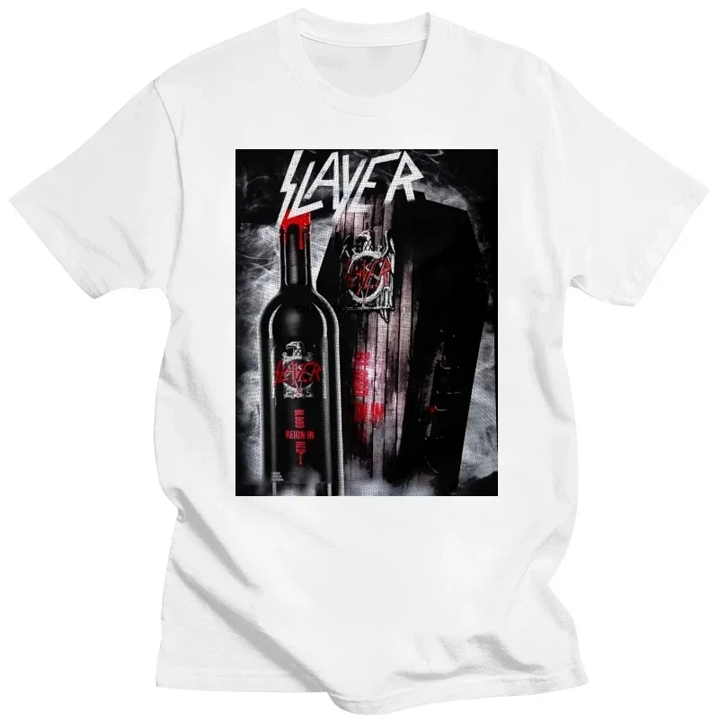 

Mens New Clothing Summer Cotton Slayer Black Graphic Print Old Vintage Heavy Rock Band Tees 1-A-196 O-Neck Hipster T shirts