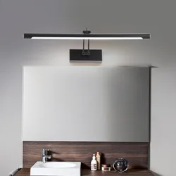 Hotel Indoor Mirror Wall Lamp Metal Base Chrome Gold Color Foldable Dressing Table Sconce Light LED Bathroom Lustres With Switch