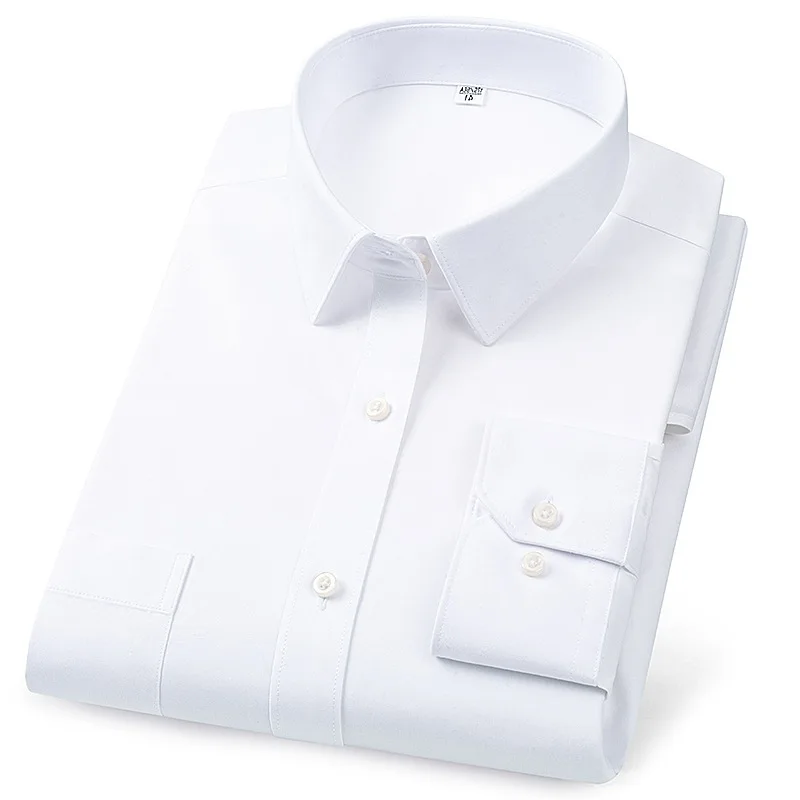 

Men Long Sleeve Shirt Business Casual Dad Shirt Spring Autumn New Cotton