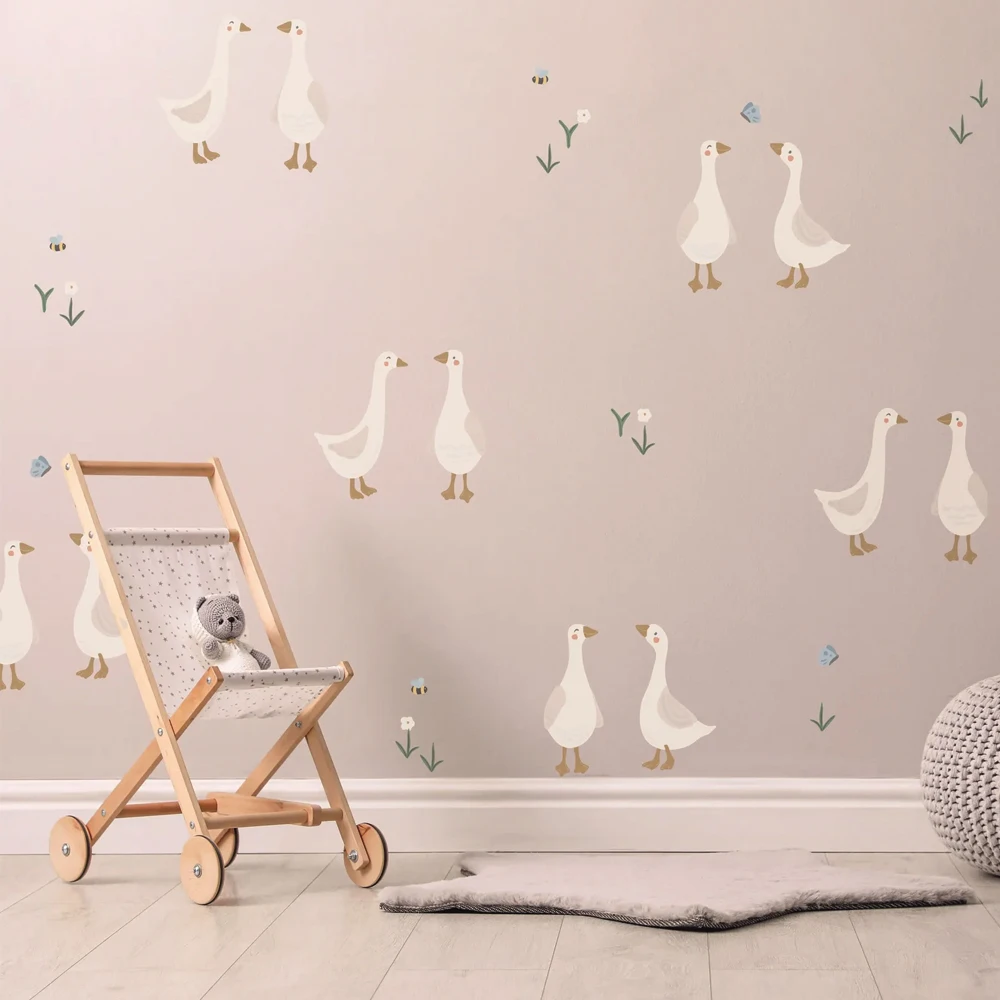 Safety Colorful Kids Fun Doodle DIY Vinyl  Removable Nursery Wall Stickers for Kids Rooms Living Room Decor Wall Decal Wallpaper