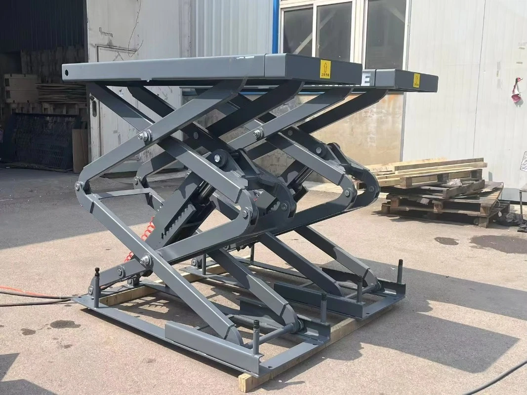 Fanake Ultra-Thin Small Scissor Car Lift Hydraulic for Compact Garage & Home Workshop Maintenance