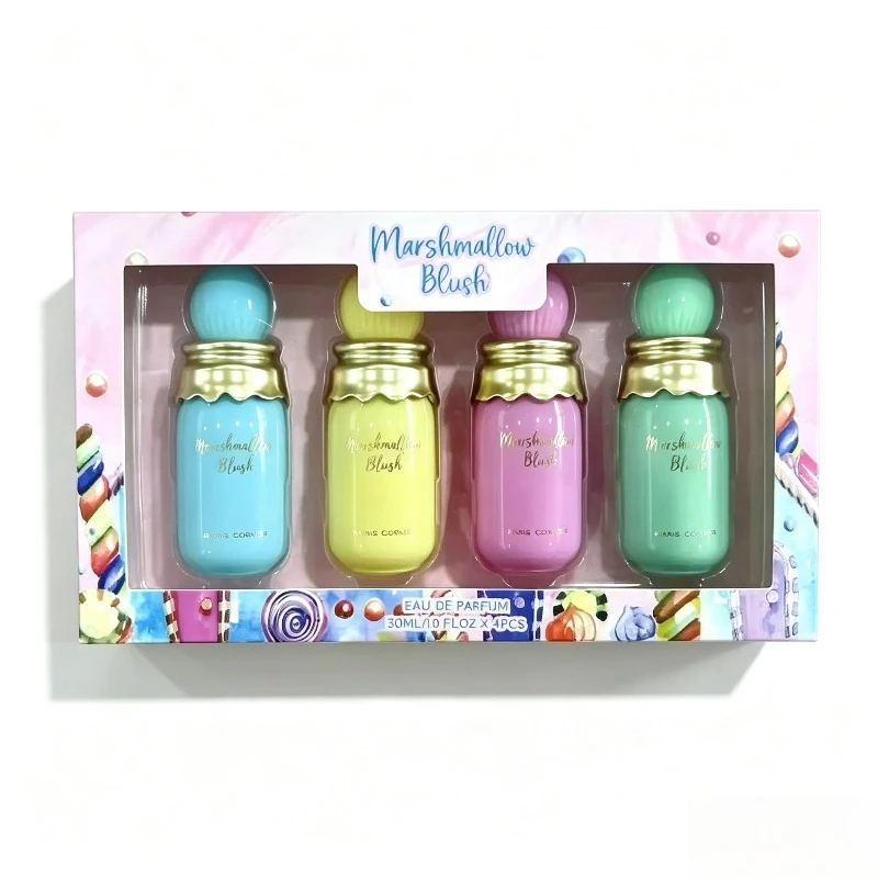 120ML Women Perfume Set Eau De Parfum Long Lasting Sweet Candy Marshmallow Gourmand Luxury Fragrance 4PCS Spray Gift Collection