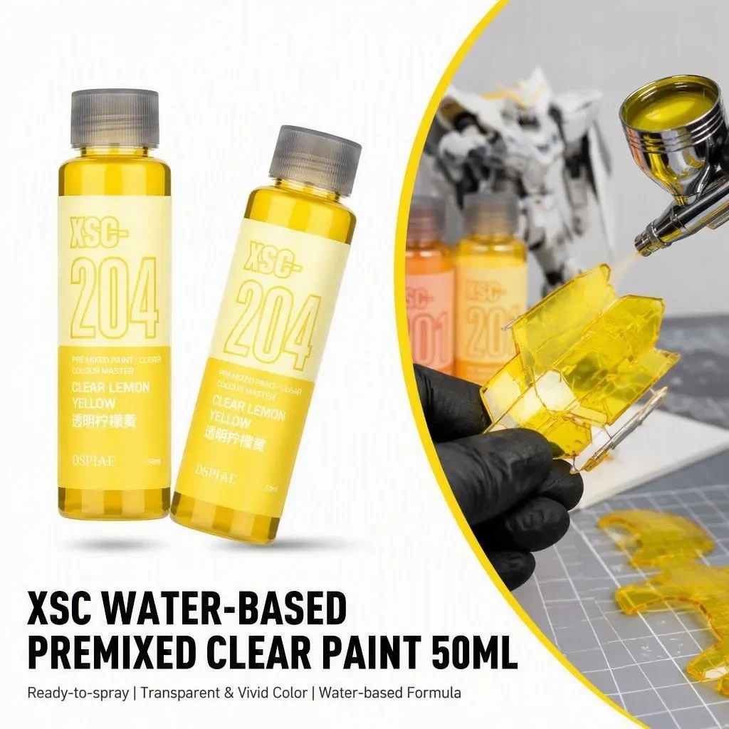 DSPIAE XSC Serie 50ML Vorgemischte Wasserbasierte Farbe Basisfarbe Master Sprühfarbe für Bemalte Modellbausätze Pigment für Hobby DIY Neu – Detail 4