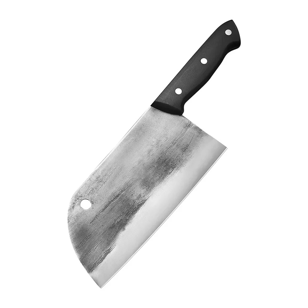 

Кухонный нож Нож для нарезки Ручной кованый старомодный нож шеф-повара Нож мясника из высокоуглеродистой стали Полный нож для мяса Tang