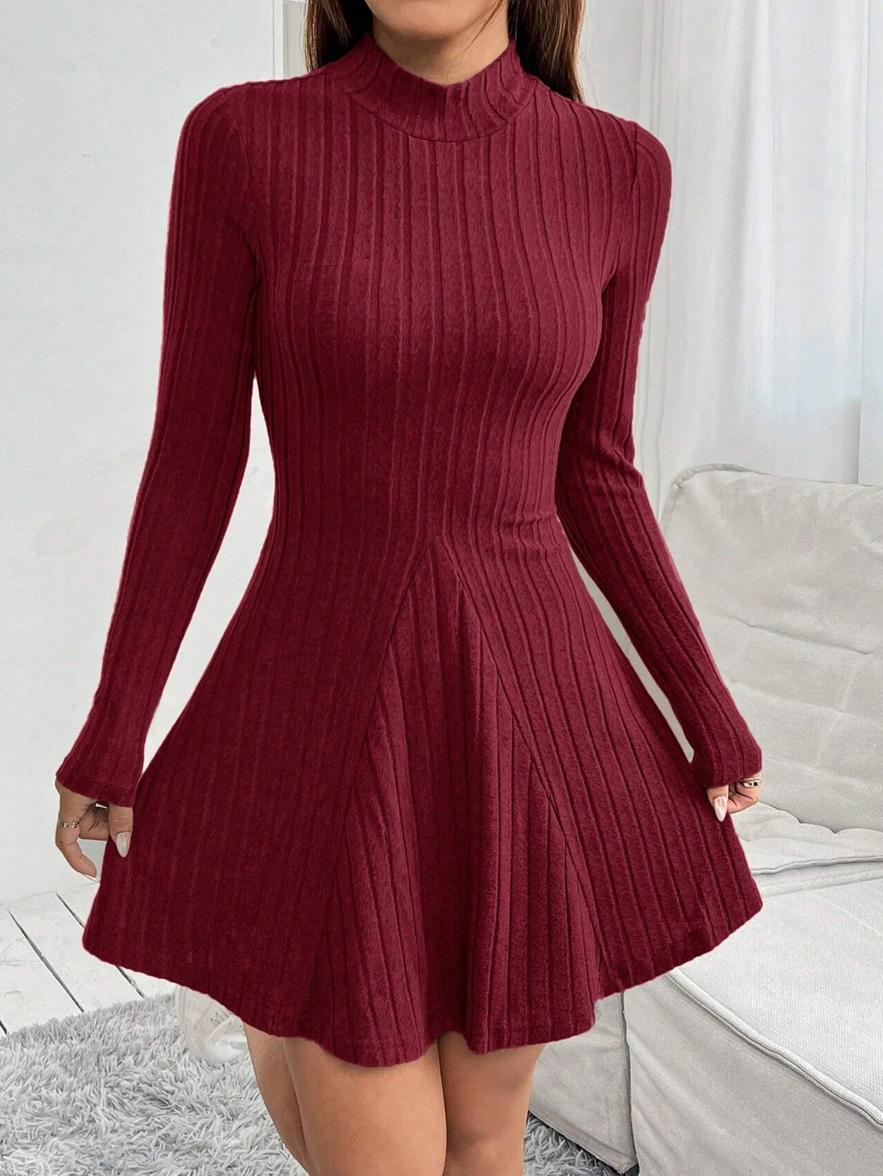 knee high boots and short dress Knee High Boots Mini Dress