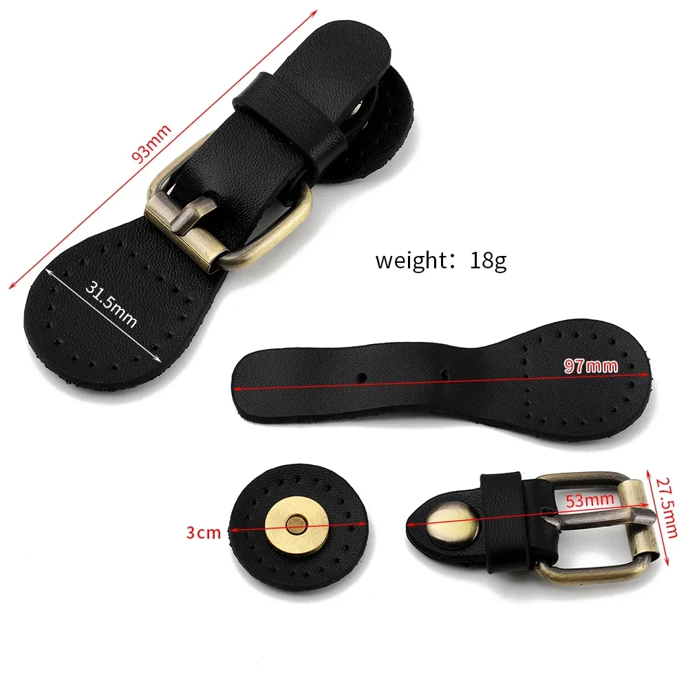 Leather Bag Clasp Metal Snap Bronze Hasp Buckle Wallet Handbag Button Magnetic Closure Replacement Bag Accessories