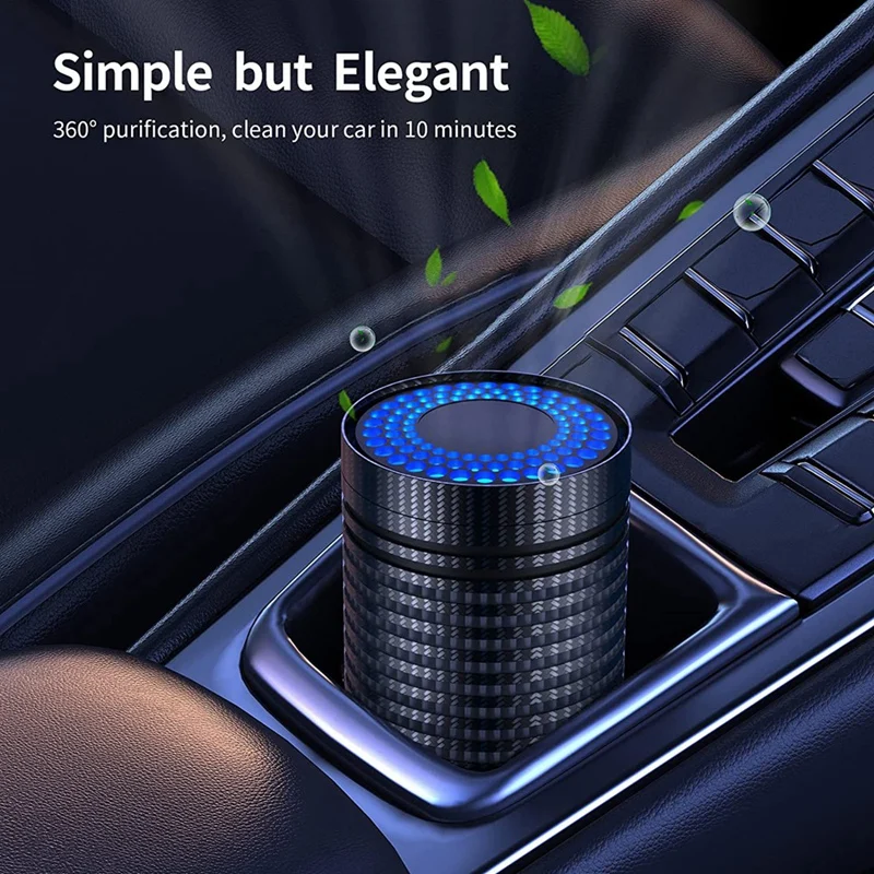 Car Air Purifier, Air Purifier For Car With H13 True HEPA Filter For Smoke, Dust, Mini Portable Air Purifier