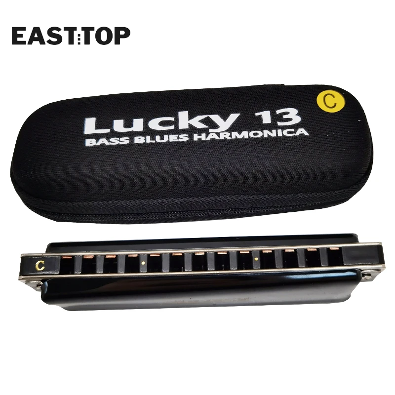 EASTTOP LUCKY 13 Harmonica 13 Holes A C Key Professional Harmonica Musical Instruments