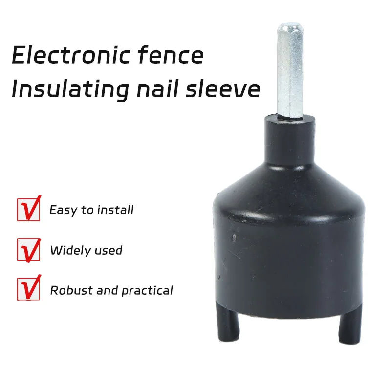 Electric Fence Insulator Sleeve Electric Drill Insulation Buckle Screw Drum High Voltage Pulse Insulator Socket Accessories