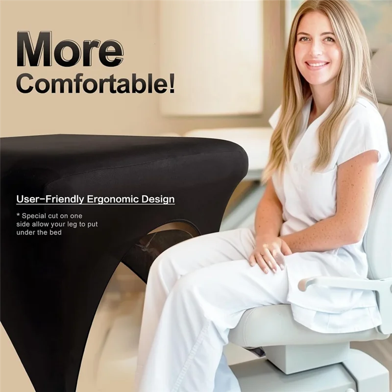

A19F-Spa Bed Cover Professional Lash Bed Cover Stretchy Massage Table Cover Beauty Bed Protective Topper, Excellent