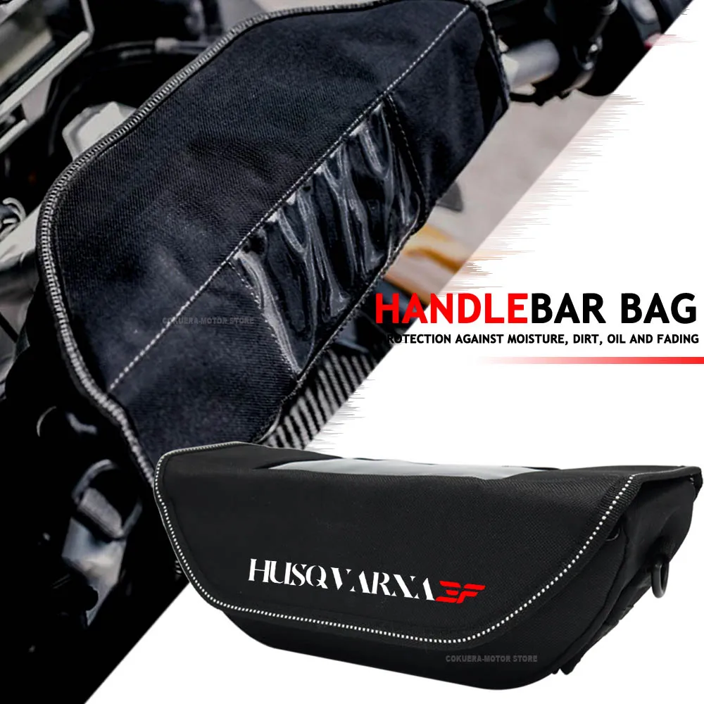 Bolsa de almacenamiento para manillar de motocicleta, bolsa impermeable y a prueba de polvo para Husqvarna FE 501 450 350 FE501 FE450 FE350 FE250