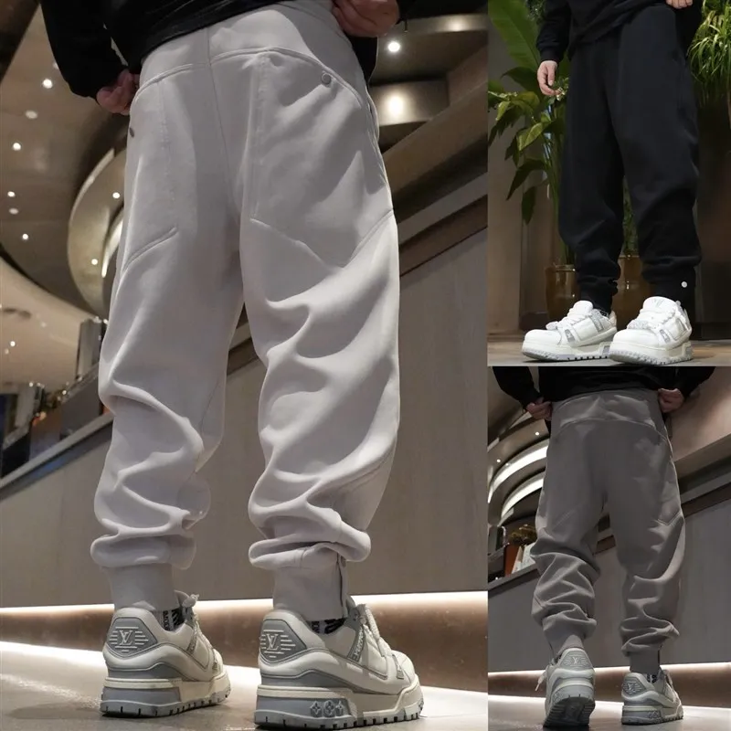 

Autumn Winter Men's Thiened Harlan Casual Pants Elastic Waist Sweatpants Youth Faion Comfortable Breathable Sports Trousers