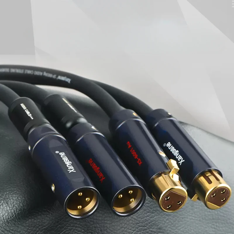 

Сбалансированный кабель XLR для подключения аудио кабеля Hi-Fi чистое серебро для микрофона