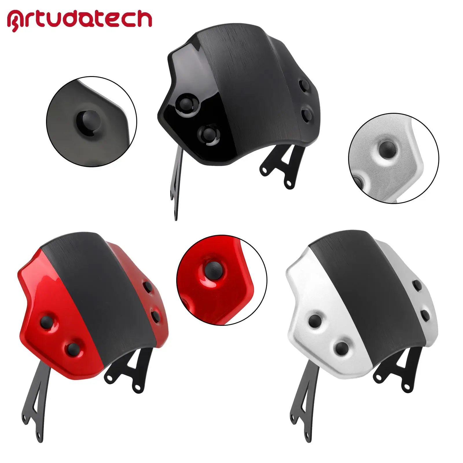 

Motorcycle Windshield WindScreen fit for SCRAMBLER 400 X 2024-2025