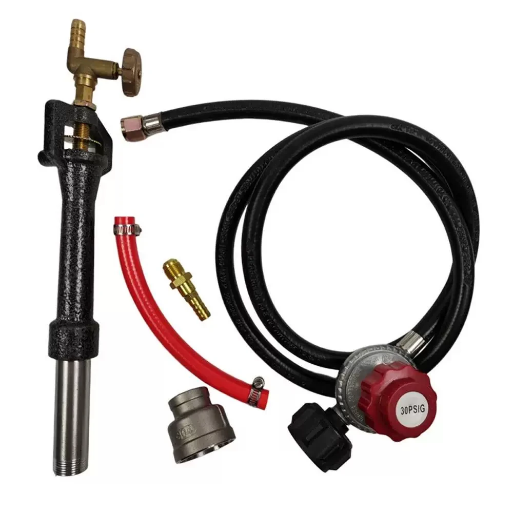 Propane Torch Burner with Regulator Pressure Reducing Valve for Metal Melting Furnace Forge Smelting Tool Accessories