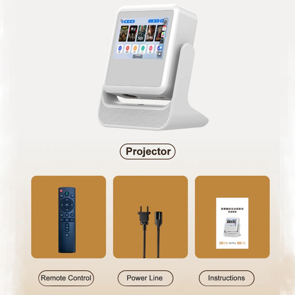 ZXY LONNST C3 Touch Pad Projector with Touch Screen Built-in