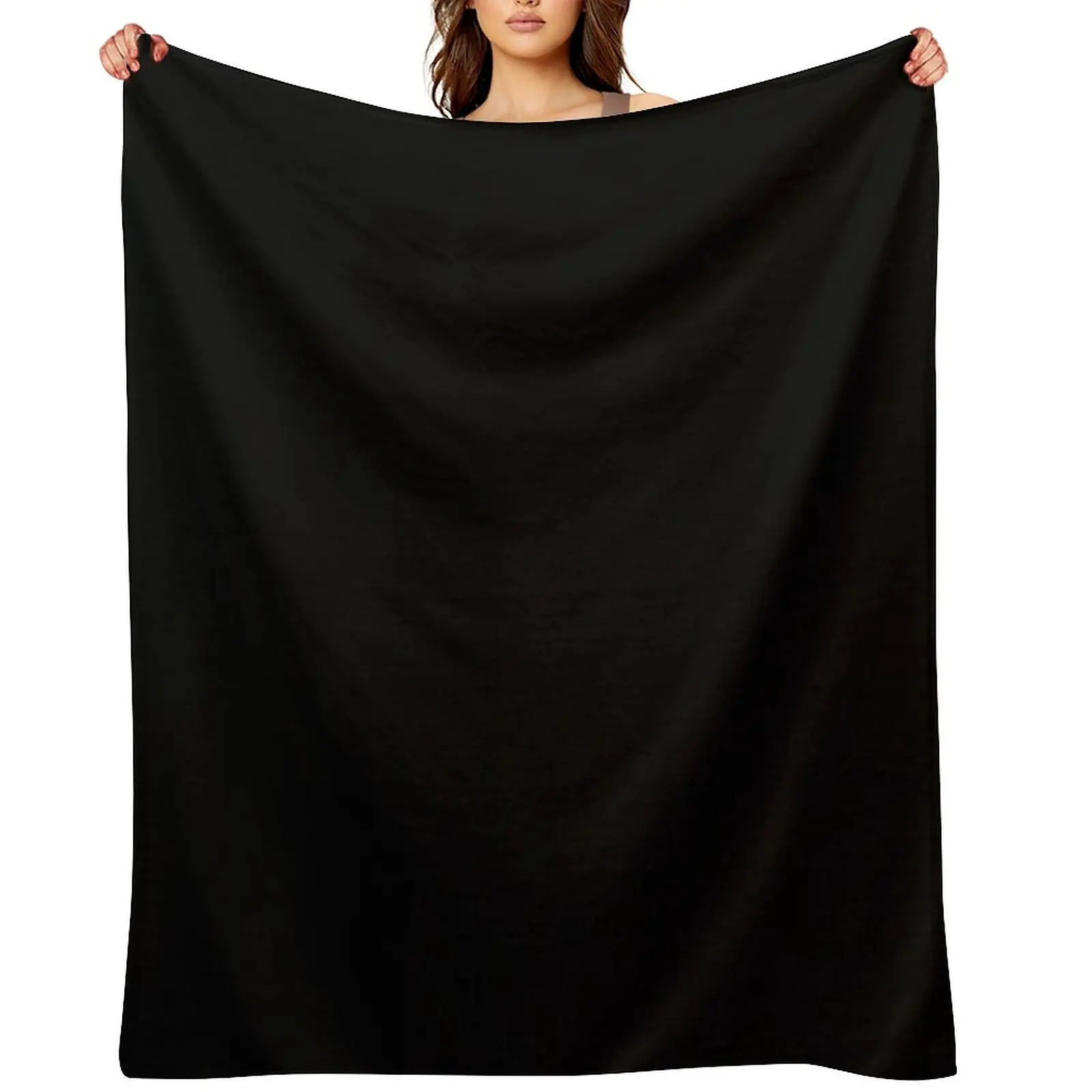 Strongest Vantablack in the world|Vantablack Throw Blanket cosplay anime Hair decorative Retros Blankets