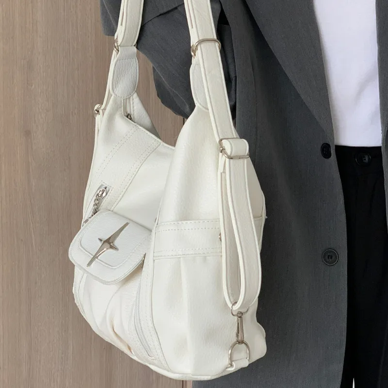 Sac à Main à Bandoulière de Luxe pour Femme, Simple, Grande Capacité, Décontracté, Polyvalent, de Haute Qualité, Exquis