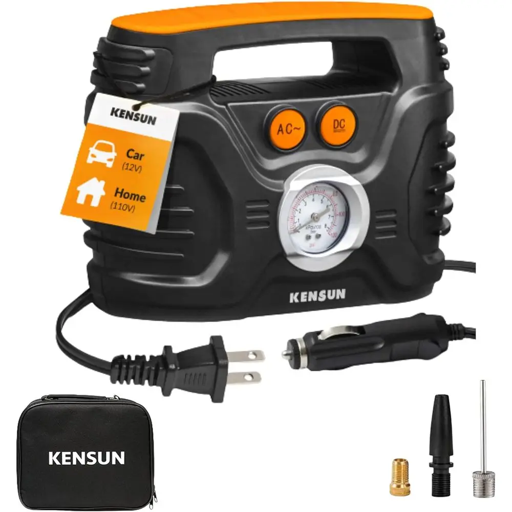 

Портативный воздушный компрессор с LED-дисплеем до 100 PSI для дома и автомобиля