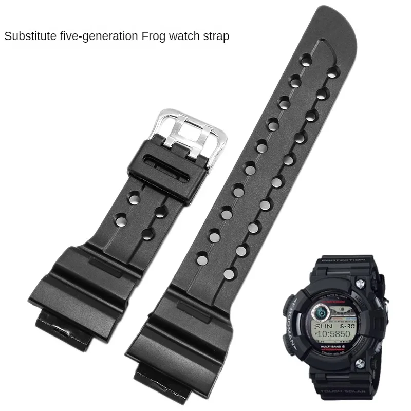 silicone-substituicao-strap-para-g-shock-frogman-gwf-1000-5ª-geracao-interface-convexa-especial-silicone-watchband