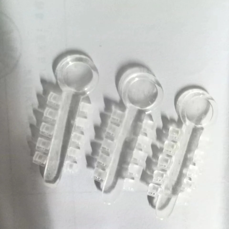 200pcs Dental Orthodontic Rotation Wedges Elastic Rubber Bands Brace Ligature Rotary Torsion Pad Brackets Accessories Clear