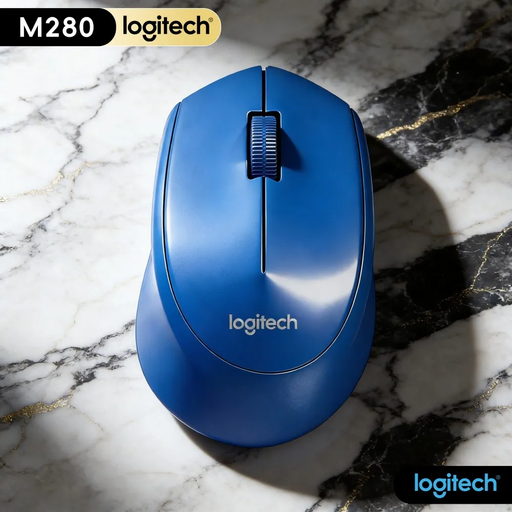 Logitech M280 Wireless Optical Mouse 18-Month Long Battery Life 10M Range 1000 DPI For PC Laptop Linux