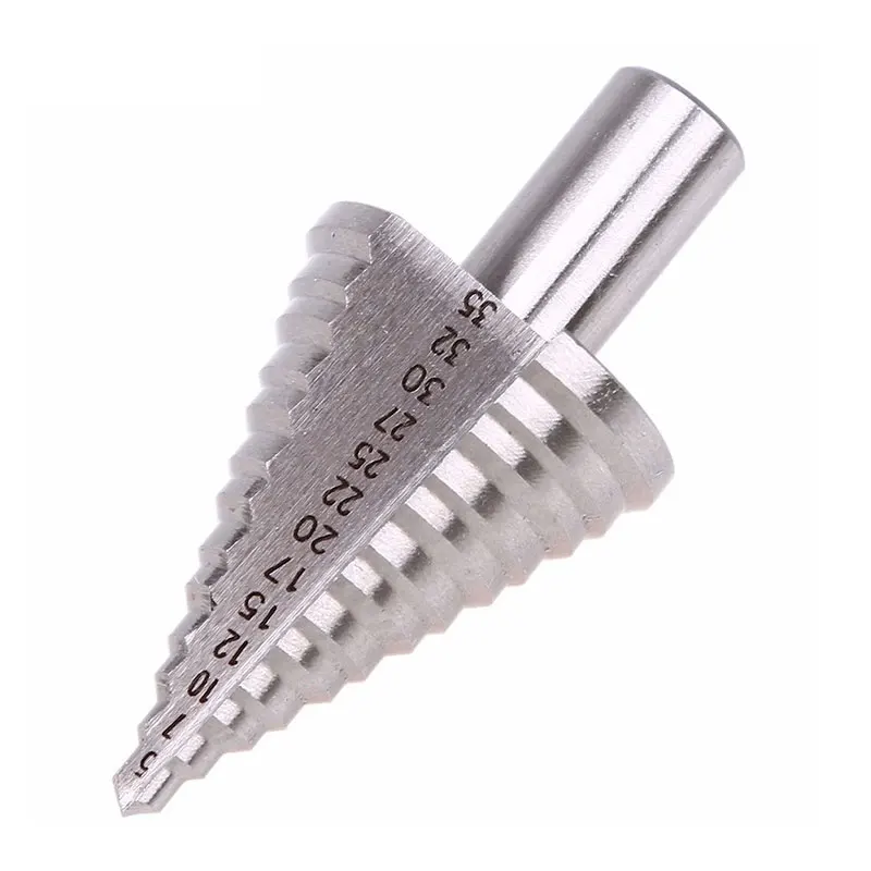 Binoax HSS Khoan Dụng Cụ 5-35MM 13 Bước Nhiều Lỗ Kim Loại Platic Gỗ Nón Khoan
