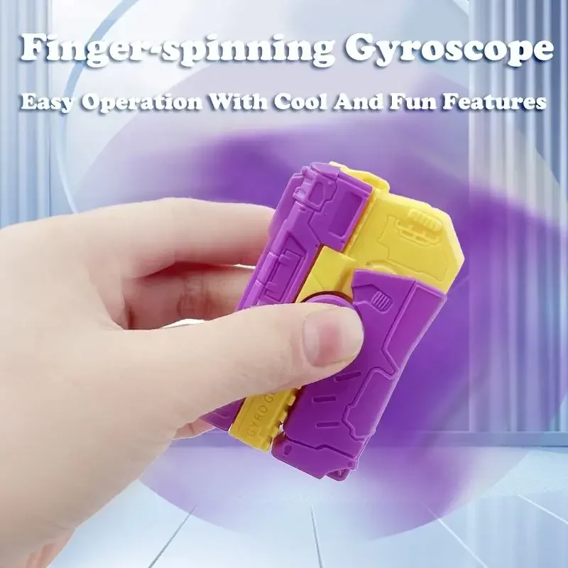 Fidget Spinner 2 en 1, jouets déformés, pistolet pour enfants, anti-stress, évent manuel, drôle, rebond automatique, Mini gyroscope, cadeau
