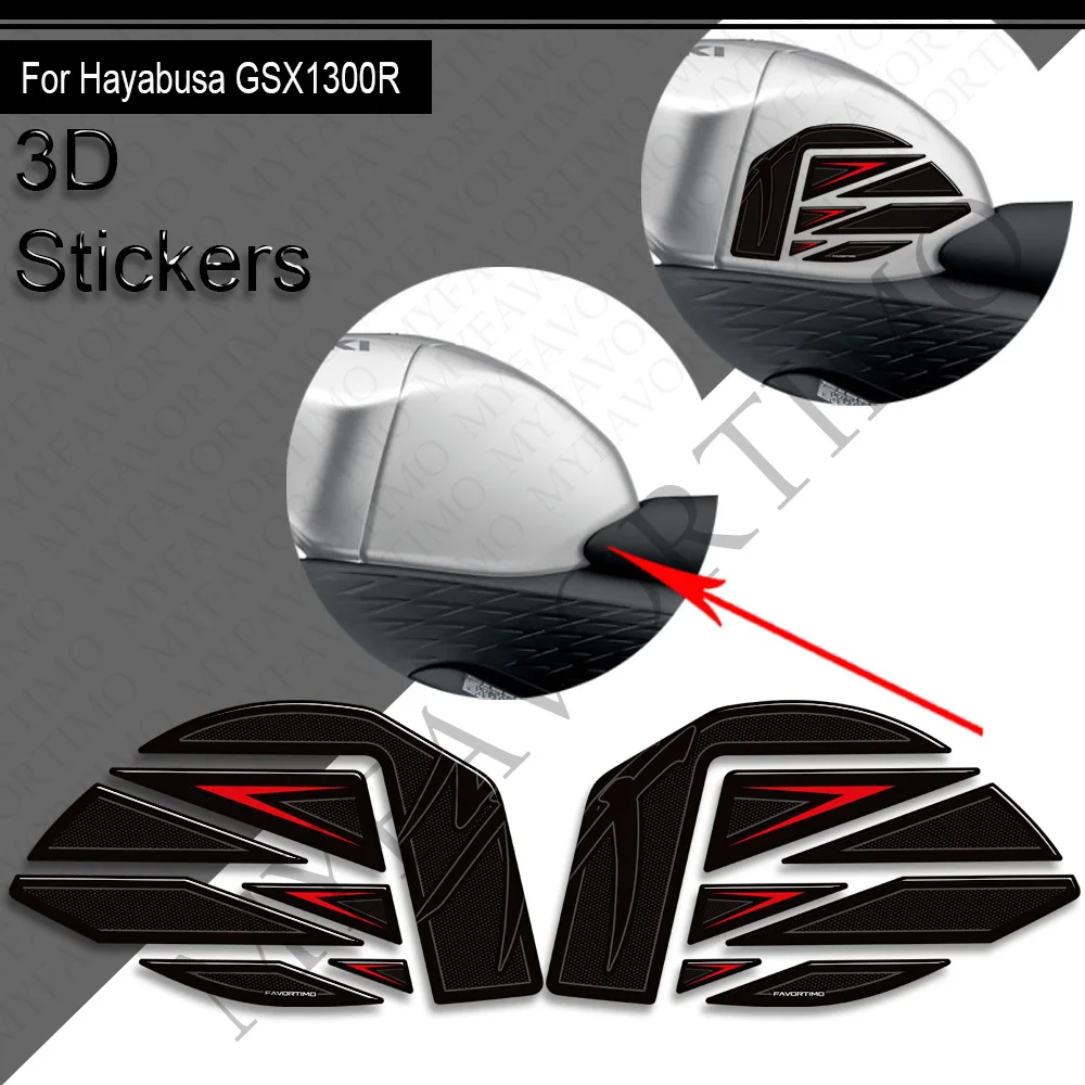 For Suzuki Hayabusa GSX1300R GSXR 1300 GSX 1300R 2022 - 2025 Tank Pad Side Grips Gas Fuel Oil Kit Knee Stickers Decals