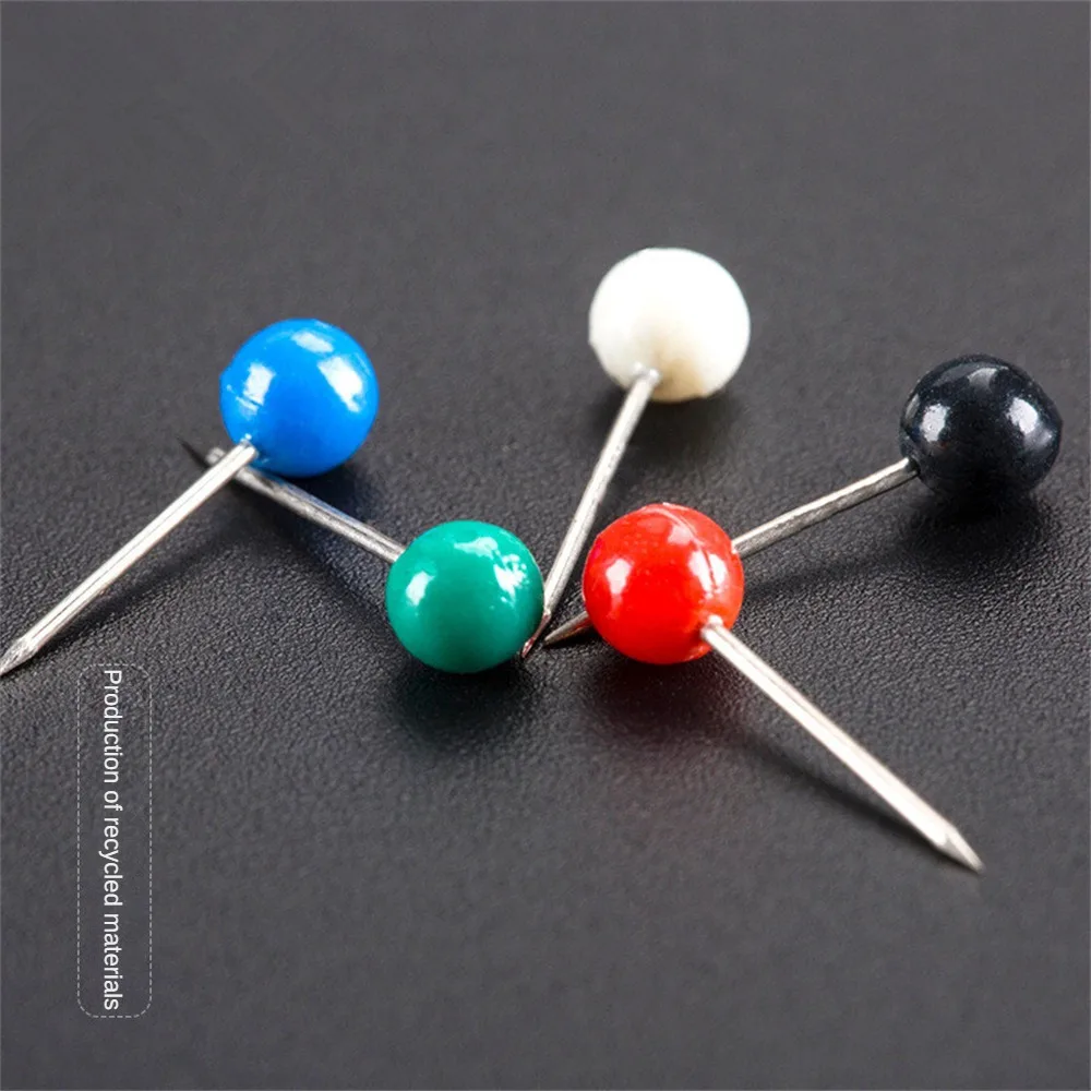 Fishing Line Winder Pins 4mm Spare Mixed Color Plastic Rigs Round Head Winder Multi Color Marking Pin Tackle Accessories