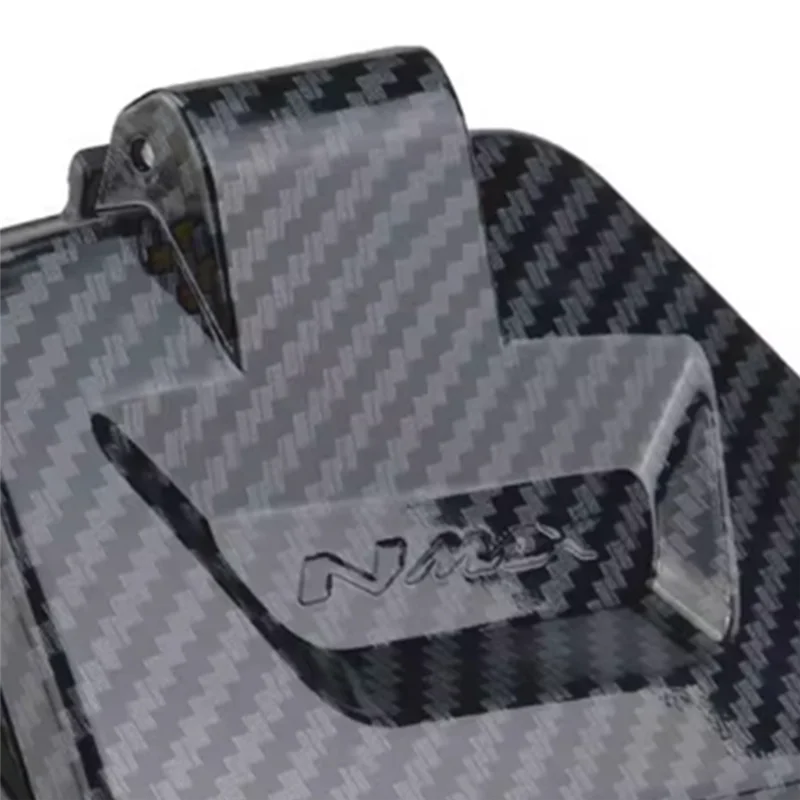 AB61-Motorbike Tool Box For NMAX V3 NMAX155 2025 NMAX- Carbon Fiber Waterproof Storage Cover Side Pocket Lid